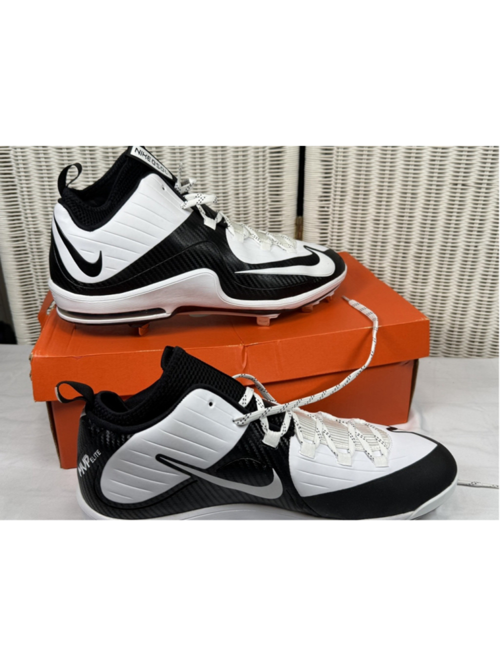 Nike Air Max MVP Elite 2 - 3/4 Metal Baseball Cleats Size 14- 684687-110 - New